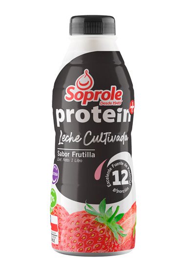 Leche Cultivada Protein+ Frutilla 1L
